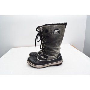 Sorel Women's Size 9 Tivoli II Silver Crackle Snow Boots Cold Winter Waterproof